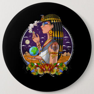 Egyptian Queen Cleopatra 6 Cm Round Badge