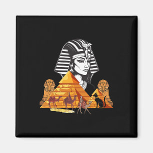 Egyptian Queen Cleopatra Head Pyramid Ancient Egyp Magnet