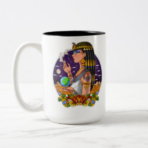 Egyptian Queen Cleopatra Two-Tone Coffee Mug
