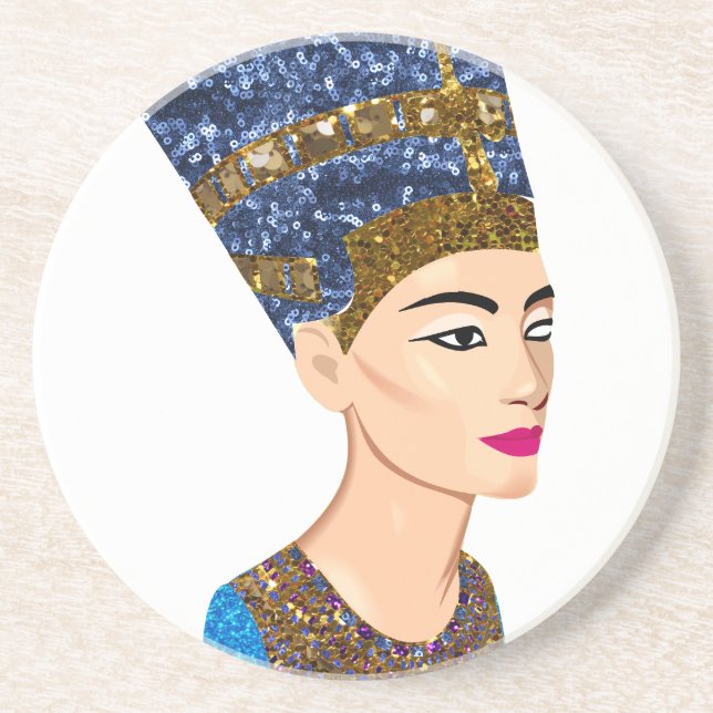 egyptian queen nefertiti coaster (Front)