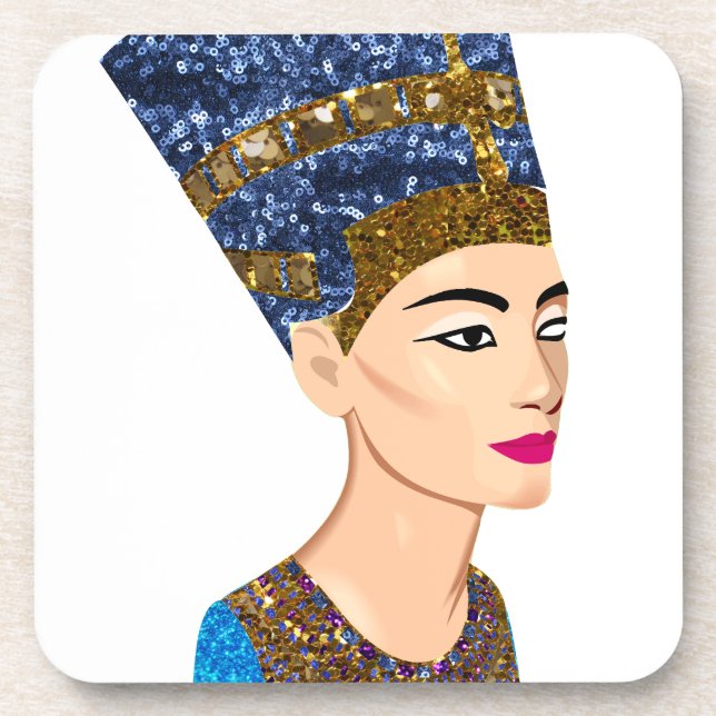 egyptian queen nefertiti coaster (Front)