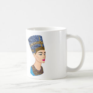 egyptian queen nefertiti coffee mug