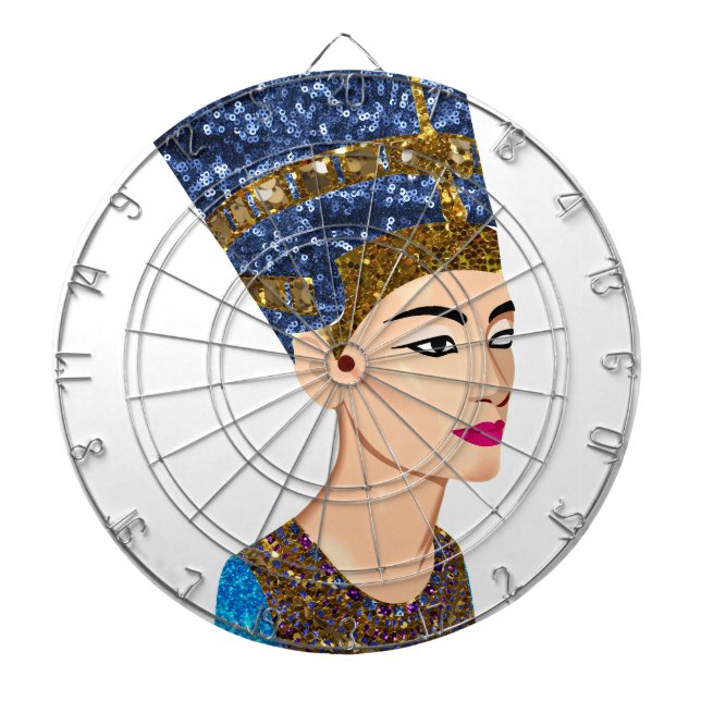 egyptian queen nefertiti dartboard (Front)