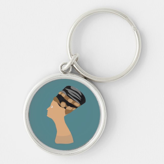 Egyptian queen Nefertiti Key Ring (Front)