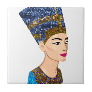 egyptian queen nefertiti tile