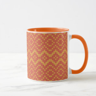 Egyptian Red and Yellow Tribal Coffee Mug