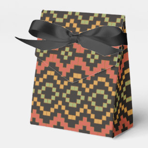 Egyptian Red Green Black Tribal Tent Favour Box