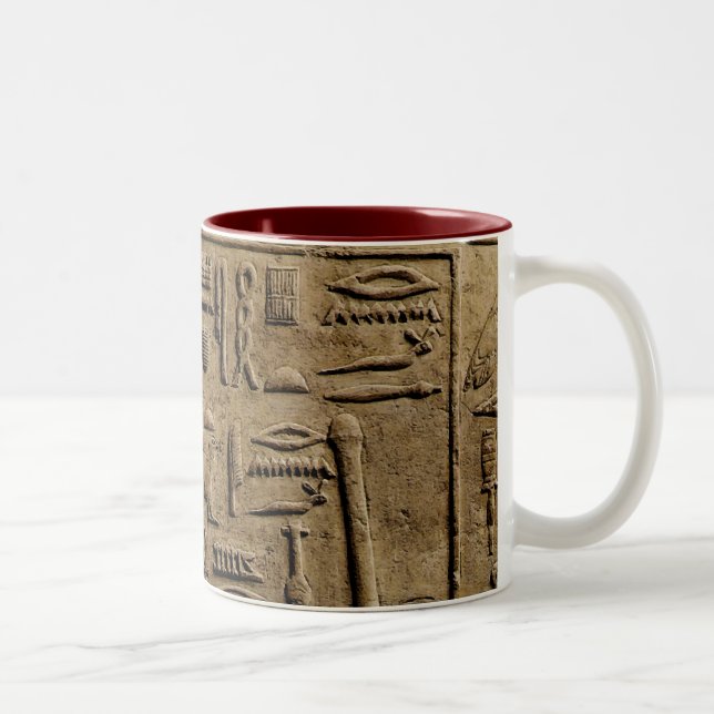 EGYPTIAN Relief Art Gift Items Two-Tone Coffee Mug (Right)