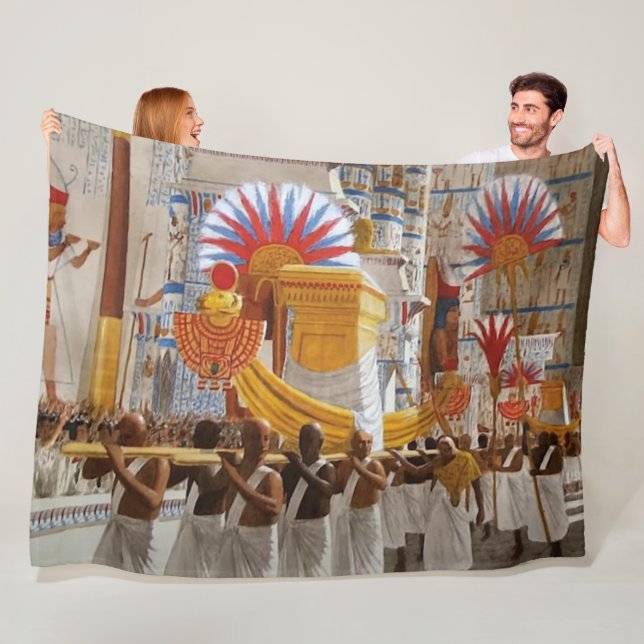 EGYPTIAN RITUAL FLEECE BLANKET (In Situ)