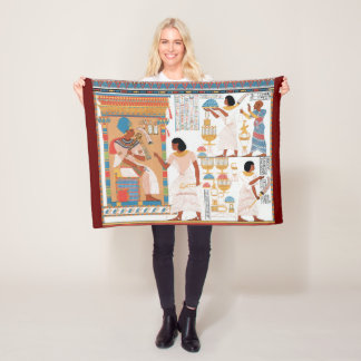 Egyptian Royal Design Fleece Blanket