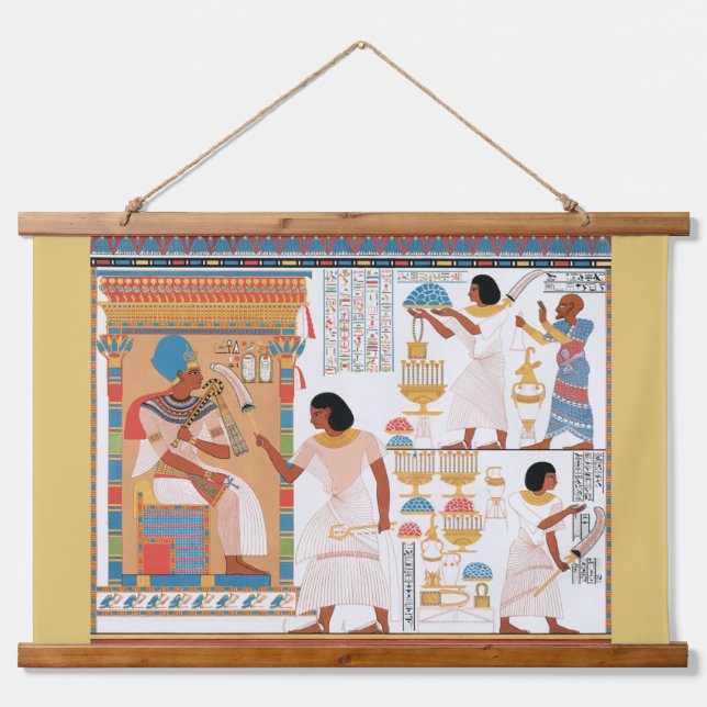 Egyptian Royal Design Postcard Hanging Tapestry (Front)