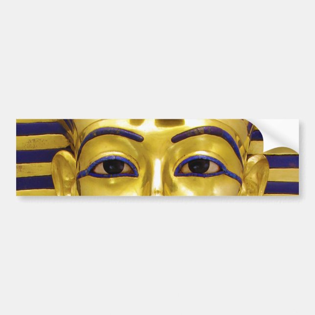Egyptian Royal Golden Mask Bumper Sticker (Front)