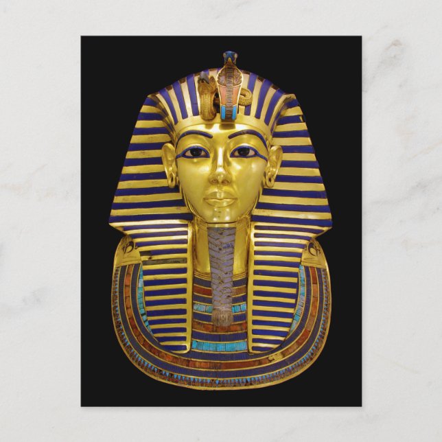Egyptian Royal Golden Mask Postcard (Front)