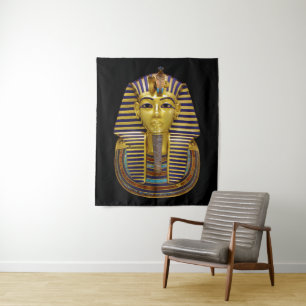 Egyptian Royal Golden Mask Tapestry