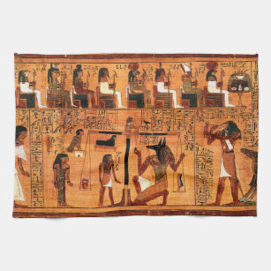 Egyptian Royal Papyrus Tea Towel