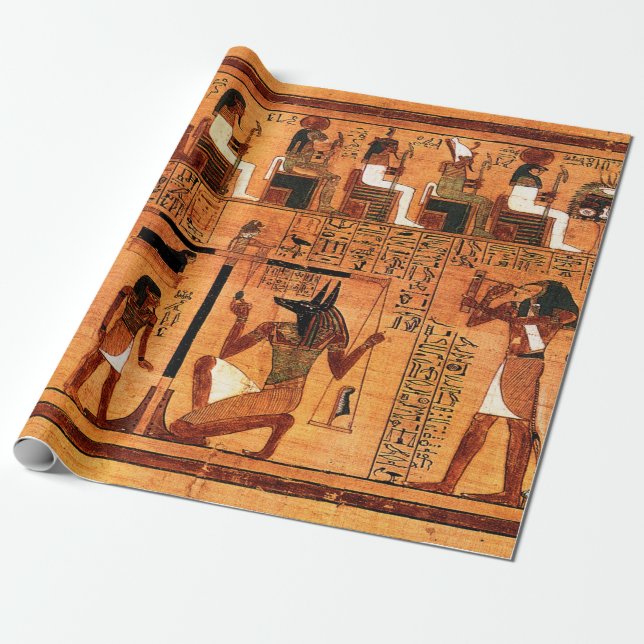 Egyptian Royal Papyrus Wrapping Paper (Unrolled)