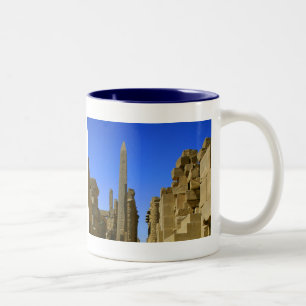 Egyptian Ruins Karnack Two-Tone Coffee Mug