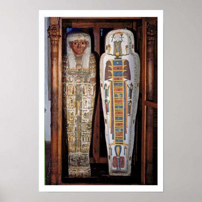Egyptian sarcophagus covered with hieroglyphics (p poster (Front)