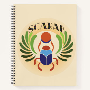 Egyptian Scarab Beetle. Ancient Egypt Classic   Notebook