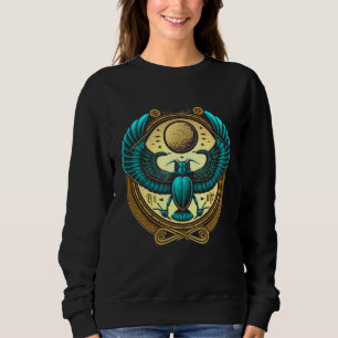 Egyptian Scarab Beetle Ankh Eye Of Horus Ancient S Sweatshirt