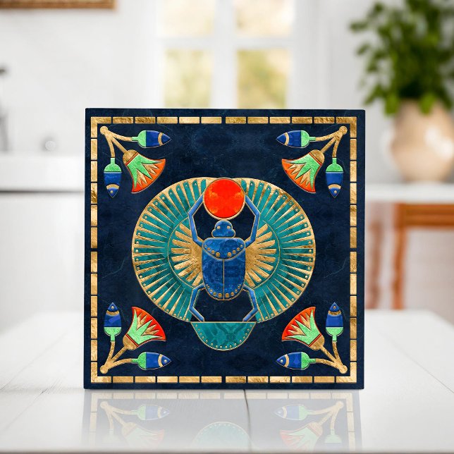 Egyptian Scarab beetle Ceramic Tile (Creator Uploaded)