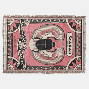 Egyptian Scarab Beetle Matchbox Throw