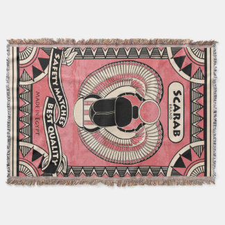 Egyptian Scarab Beetle Matchbox Throw