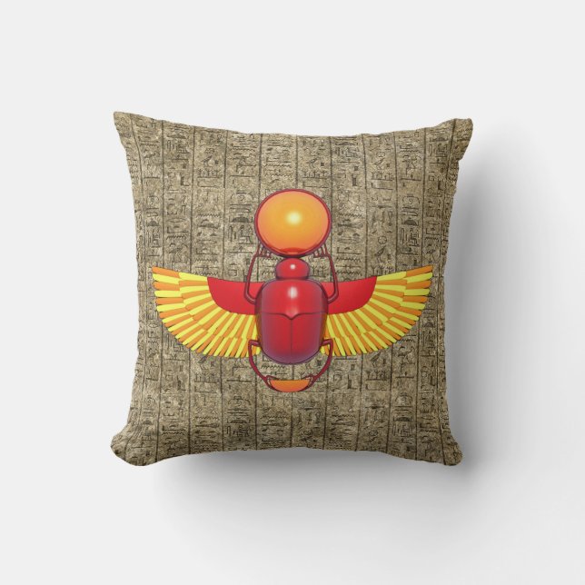 Egyptian Scarab Cushion (Front)