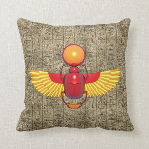 Egyptian Scarab Cushion