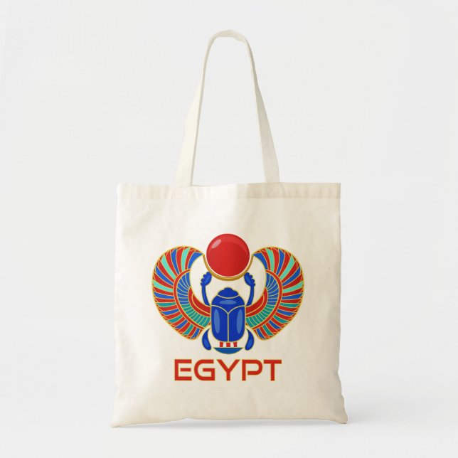 Egyptian Scarab Tote Bag (Front)
