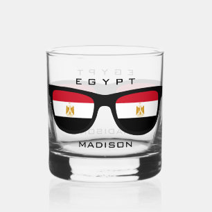 Egyptian Shades custom name Whiskey Glass