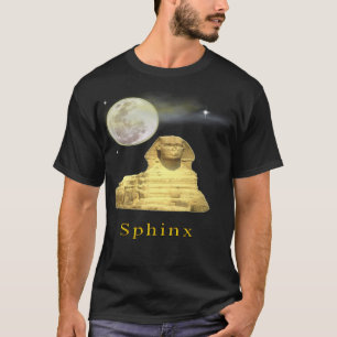 Egyptian sphinx  Black t-shirt