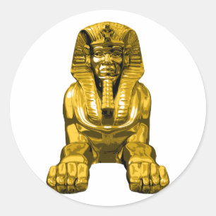 Egyptian Sphinx Classic Round Sticker