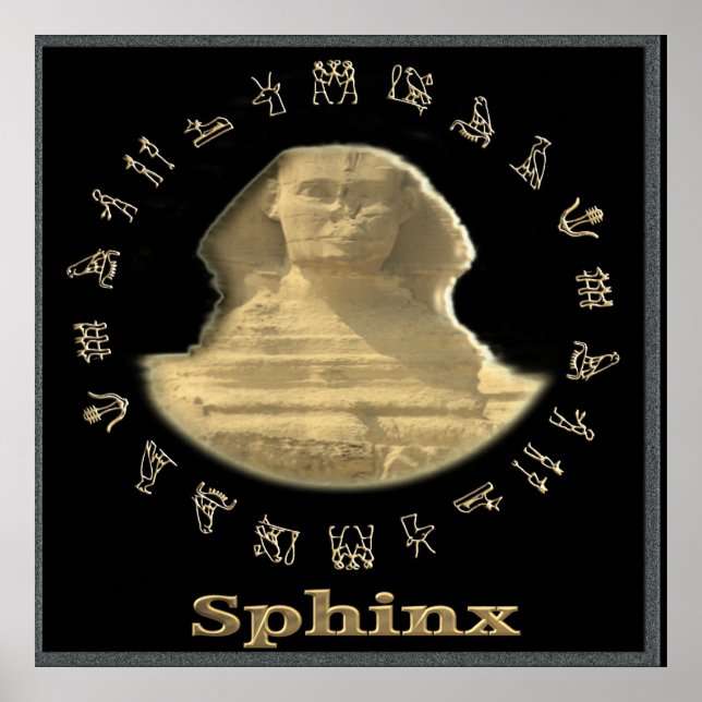Egyptian Sphinx Poster (Front)