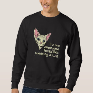 Egyptian Sphynx Cat Hairless Cat   Sweatshirt