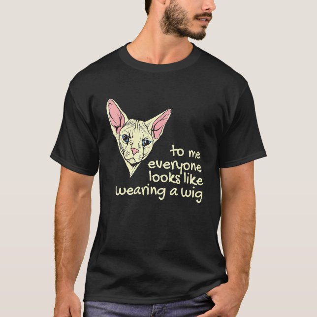 Egyptian Sphynx Cat Hairless Cat T-Shirt (Front)