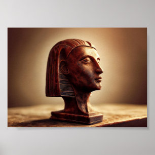 Egyptian Statue of a Goddess Poster