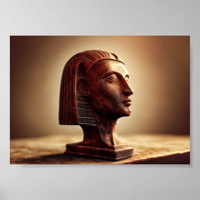 Egyptian Statue of a Goddess Poster (Front)