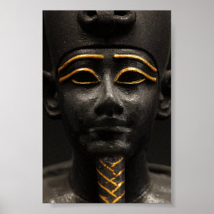 Egyptian Statue of Osiris Poster