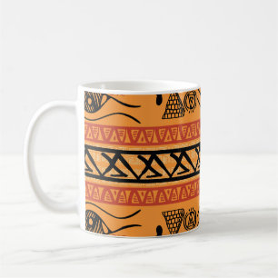Egyptian Striped, Tribal Vintage Motif. Coffee Mug
