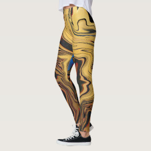 Egyptian Style Abstract Colour Designed Leggings