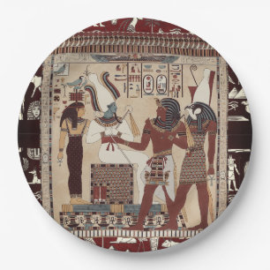 Egyptian Style, Ancient Egyptian Vintage Culture, Paper Plate