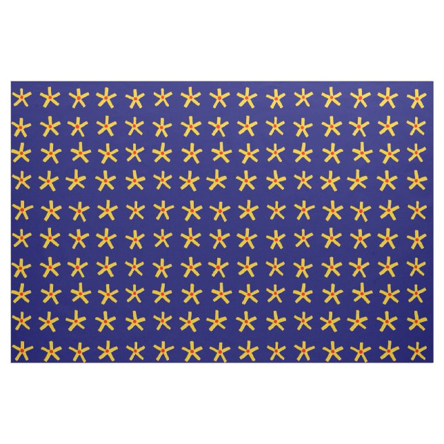 Egyptian Style Star Pattern - Deep Navy Blue Fabric (Fat Quarter)