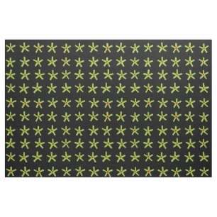 Egyptian Style Star Pattern v2 - Black Fabric