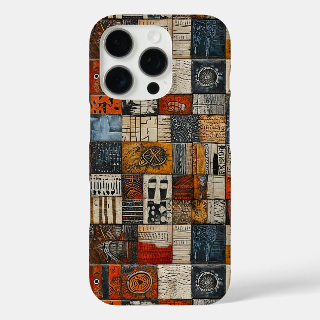 Egyptian style tiles on a wall Case-Mate iPhone case (Back)