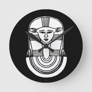 Egyptian Symbol: Hathor Round Clock