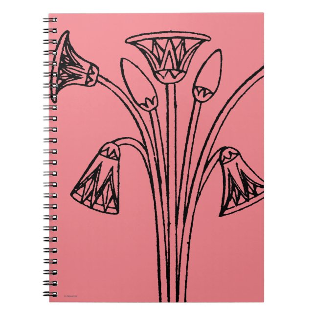 Egyptian Symbol: Lotus Notebook (Front)