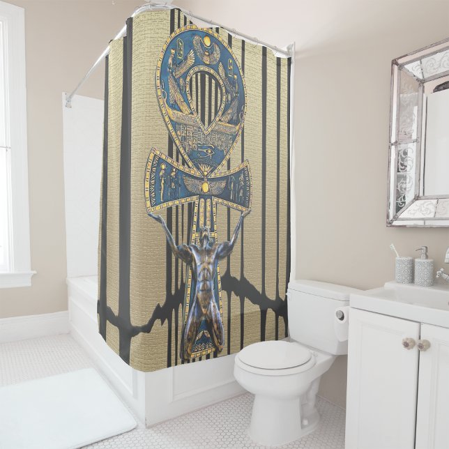Egyptian Symbol of Life Shower Curtain (Creator Uploaded)