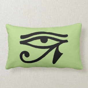 Egyptian Symbol: Wedjat Lumbar Cushion