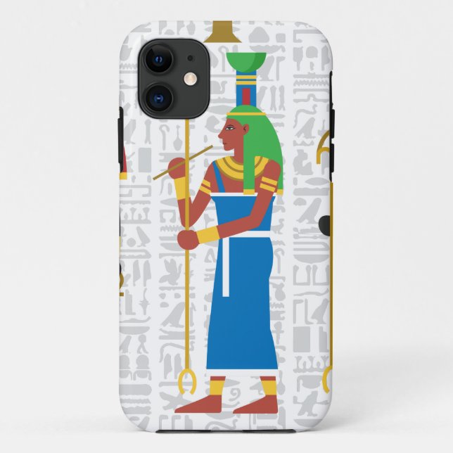 Egyptian Symbols Case-Mate iPhone Case (Back)